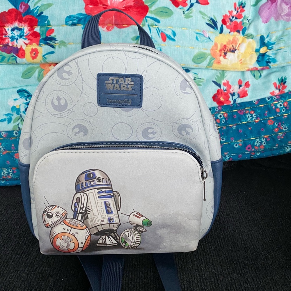 Mini Loungefly backpack and matching wallet